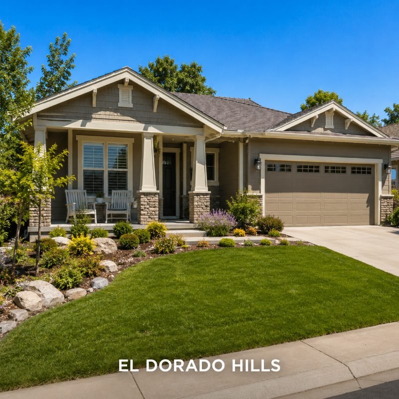 Craftsman-style home in El Dorado Hills, California